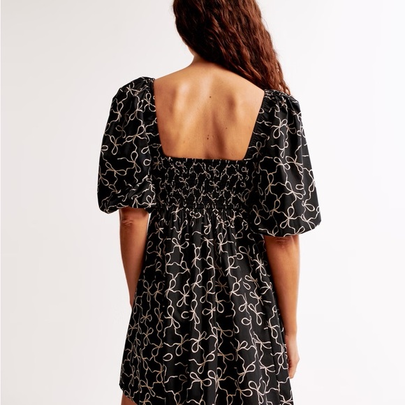 Abercrombie Emerson Poplin Puff Sleeve Mini Dress 🎀 - Picture 4 of 8